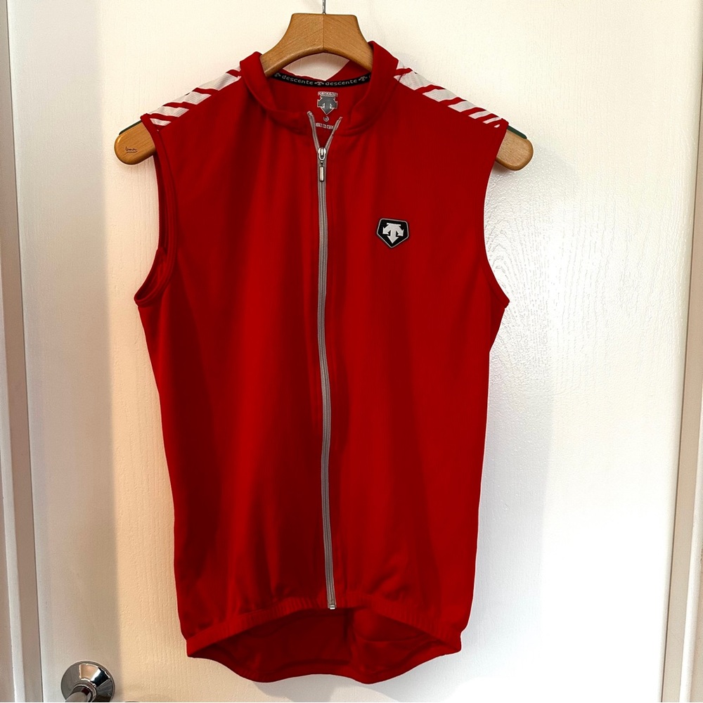 Descente sleeveless full zip cycling jersey